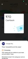 GPay - 90-570 Cashback On Recharge & Bill Payment Using Visa Card (Debit Card Working)