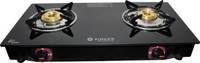 Singer SGS02GTNM Glass Manual Gas Stove  (2 Burners)