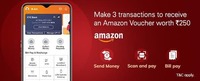 FREE Rs 250 Amazon Voucher on doing any 3 transactions using ICICI Bank iMobile Pay
