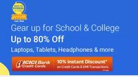 Flipkart Gadget Carnival  - Get Up to 80% Off on Laptop, Tablet & More 10% Discount On ICICI Cards. ( 8 - 11 April )