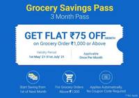 (New one added) Grocery Savings Passes @ ₹1 + SuperCoins