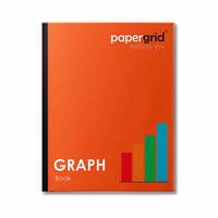 Papergrid Graph Book - 28 cm x 22 cm, 64 Pages, Soft Cover - Pack of 12