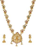Zaveri Pearls Sacred Goddess Temple Necklace Set for Women-ZPFK7689