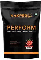 Nakpro PERFORM Whey Protein Supplement Powder - Strawberry (1 kg - 30 Servings) flat 61% off