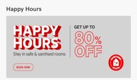 Oyo Rooms Happy Hours : Get Upto 80% Discount On Room Booking