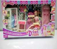 Fashion Doll with The Vanity in Doll House @ 477.