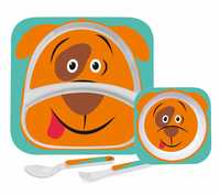 Cello Melmoware Kids Meal Set of 4, Dog Design