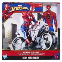Marvel Spider-Man Titan Hero Series Spider-Man Figure with Spider Cycle