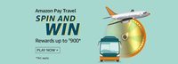 Amazon Pay Travel SPIN AND WIN Rewards up to ₹900
