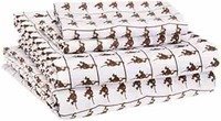 AmazonBasics Kid's Sheet Set - Soft, Easy-Wash Microfiber - Queen, Brown Monkeys - with 2 pillow covers upto 73% off (regular price 1400+) now ₹ 640
