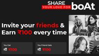 boAt- Lifestyle: Flat 100 Discount On Every Product ( No Min Purchase+ Free Shipping) ( Boat Refer & Earn )
