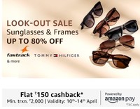 Look Out Sale On Sunglasses & Frames | Up To 80% Off | Extra 150 CB on 2000+ 