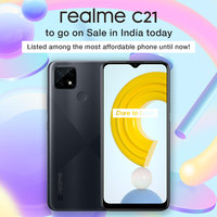 Realme C21 to go on sale in India today – Listed among the most affordable phones until now!