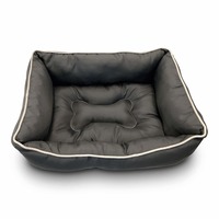 KOZI PET Store Super Snoozer Waterproof Soft and Light Dog/Cat Sofa Style Bed (Black)- Small