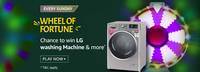 Amazon Wheel of Fortune Chance to win LG washing Machine & more