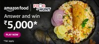 Amazon Food Hunt Quiz - Answer and win 5000 