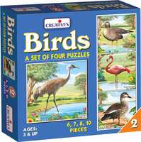Creative's Birds Part - 2 Puzzles (Multi-Color, Pack of 4)