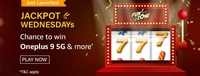 Amazon Jackpot Wednesdays 21 April Chance to win OnePlus 9 5G & more*