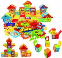 jvm Multi Colored 72 Pcs Mega Jumbo Happy Home House Building Blocks with Attractive Windows and Smooth Rounded Edges - Building Blocks for Kids  (Multicolor)