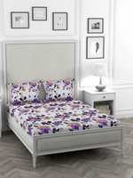 STELLAR HOME 120 TC Polyester Double Printed Bedsheet  (Pack of 1, Multicolor) flat 77% off + use 20 coins 