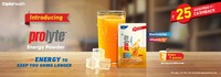 Buy Cipla Prolyte energy powder and get assured 25/- cashback