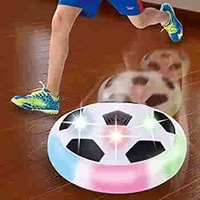 Chocozone Powered Pneumatic Suspended Hover Soccer Ball/Disc with Foam Bumpers and Colorful LED Lights Size 4 Football/Soccer Ball for Kids