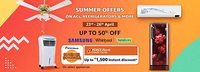 Amazon Summer Appliances Carnival- Upto 50% off + Upto 1500 Off on ICICI Cards + Extra Rs.1000 off 