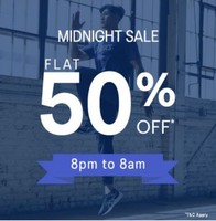 Asics Midnight Sale Flat 50% Off On Clothing & Accessories | 8PM-8AM