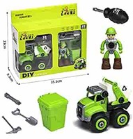 Price Drop MTG Metro Toys & Gift Disassembling DIY Unbreakable Toys for Kids 3+ Year Old Boys & Girls with Safe Screwdriver City Cleaning Trucks (Model of Truck May Vary)

