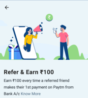 Paytm | Refer & Earn flat 100