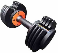 IRIS Fitness Adjustable Dumbbells with Fast Adjustable Weight Plates for Body Workout Home Gym (25 lbs x 2)