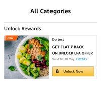 Amazon LPA Offer : Min Rs 1 For Unlock Offer

