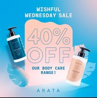 Arata Flat 40% Off on Body Care Products