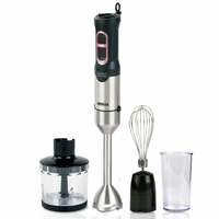 Inalsa Robot Inox 1000, 1000 Watt Hand Blender with 600 ml Multipurpose Jar, Variable Speed, LED Light, 2 Year Warranty (Silver/Black)

