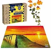 Webby Sunset Over The Sea Wooden Jigsaw Puzzle, 252 Pieces