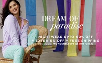Zivame Dream of Paradise Sale | Sleepwear Upto 60% Off + Extra 5% Off | The Under 999 Store + Free shipping and More