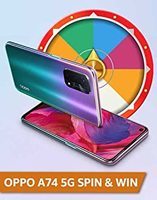 Amazon OPPO A74 5G SPIN AND WIN ₹10,000 & more