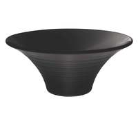 Milton Round Ivory Melamine Bowl, Black, 1570 ml, 9.5"
