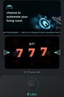 New Jackpot on Cred App 29th April - Spin to win a Chance to automate your living room.