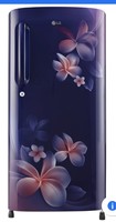 For Prepaid Hdfc cc Users LG 190 L Direct Cool Single Door 3 Star Refrigerator  (Blue Plumeria, GL-B201ABPX)