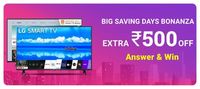 Take a quiz and get ₹500 off on select TV's in Big saving days Bonanza