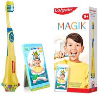 Colgate MAGIK Augmented Reality based Toothbrush for Kids 5+,(1 Kit contains soft bristles manual toothbrush, MAGIK connector, free app and more), Interactive Fun Brushing Experience