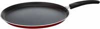 lowest- Cresta Gas Stove Compatible Aluminium Flat Tawa, 28cm, Red, Standard

