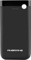 Ambrane 10000mAh Li-Polymer Powerbank with Fast Charging, Rubberized Finish & Compact Size (PP-11, Black)

