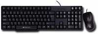 Zebronics Wired Keyboard and Mouse Combo with 104 Keys and a USB Mouse with 1200 DPI - JUDWAA 750