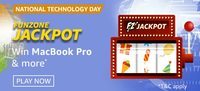 Amazon National Technology Day Edition Jackpot Win MacBook Pro & More