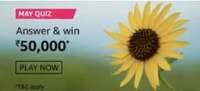 May quiz answer & win Rs. 50000