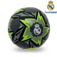 Real Madrid C.F. Official License 3 Ply PU Material All Surface Football, Size 5 (Green-1)