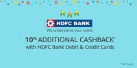HDFC 10% off upto.max 1250 on Amazon.in for Large Appliances, TV, Furniture & Electronics (Not applicable for those who availed between 10th to 12th sale)