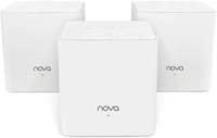 Tenda Nova MW3 Whole Home WiFi Mesh Router System with Coverage up to 3500 sq. ft, Plug and Play (White) - Pack of 3